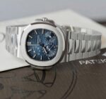 Patek Philippe Nautilus 5712 Imitation Watches Blue Dial Engraving Machine PPF Factory 40mm - Image 3