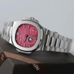 Patek Philippe Nautilus 5712 Fake Watches Cherry Dial Metal Strap GR Factory 40mm - Image 2