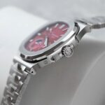 Patek Philippe Nautilus 5712 Fake Watches Cherry Dial Metal Strap GR Factory 40mm - Image 6