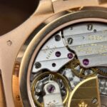 Patek Philippe Nautilus 5712R Replica Watches Gray Dial Leather Strap Engraving Machine PPF Factory 40mm - Image 12