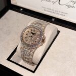 Patek Philippe Best Replica Watch Nautilus 5719 Gold Wrapped & Moissanite Diamonds Custom 40mm - Image 5