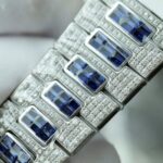 Patek Philippe Nautilus 5719 Best Copies Watch Diamonds Moissanite & Sapphire Baguette Custom 40mm - Image 9