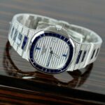 Patek Philippe Nautilus 5719 Best Copies Watch Diamonds Moissanite & Sapphire Baguette Custom 40mm - Image 4