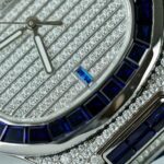 Patek Philippe Nautilus 5719 Best Copies Watch Diamonds Moissanite & Sapphire Baguette Custom 40mm - Image 7