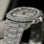 Patek Philippe Best Replica Watch Nautilus 5719 Custom Full Moissanite Diamonds 40mm - Image 7