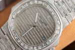 Patek Philippe Clone Watch Nautilus 5719 Full Diamonds Baguette 40mm - Image 6