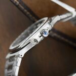 Patek Philippe Nautilus 5723 Gray Dial Replica Watches Diamonds Moissanite Baguette Custom 40mm - Image 7