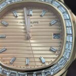 Patek Philippe Nautilus 5723 Replica Watches Custom Solid Rose Gold 18K And Diamonds Natural 40mm - Image 4