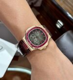 Patek Philippe Nautilus 5724 Gold Wrapped With Ruby Bezel 40mm - Image 9