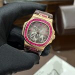 Patek Philippe Nautilus 5724 Gold Wrapped With Ruby Bezel 40mm - Image 7