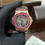 Patek Philippe Nautilus 5724 Gold Wrapped With Ruby Bezel 40mm - Image 5