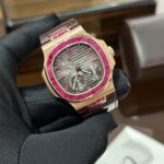 Patek Philippe Nautilus 5724 Gold Wrapped With Ruby Bezel 40mm - Image 6