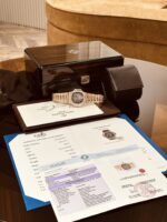 Patek Philippe Nautilus 5724 Replica Watch Gold Wrapped Diamond Moissanite 40mm - Image 2