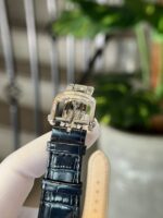 Patek Philippe Replica Watch Nautilus 5724 Custom Moissanite Diamonds Leather Strap 40mm - Image 8