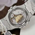 Patek Philippe Nautilus 5724G Refined Dial Copies Watch Custom Diamonds Moissanite Baguette 40mm - Image 10