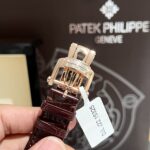 Patek Philippe Nautilus 5724R Gold Wrapped Moissanite Diamond Replica Watch 40mm - Image 6