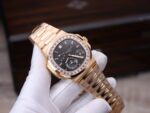 Patek Philippe Nautilus 5724R Replica Watch Custom Gold Wrapped GR Factory 40mm - Image 4