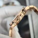 Patek Philippe Nautilus 5724R Gray Dial Replica Watch Gold Wrapped + Moissanite Diamonds PPF 40mm - Image 9