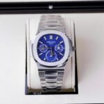 Patek Philippe Nautilus 5740 Copies Watch Men Blue Dial Metal Wire 40mm