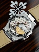 Patek Philippe Nautilus 5740 Knock Off Watches Gray Dial Automatic Movement Leather Strap 40mm - Image 9