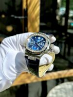 Patek Philippe Nautilus 5740G Replica Watches Blue Dial Leather Strap TWS Factory 40mm - Image 5