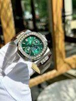Patek Philippe Nautilus 5740G Replica Watches Green Dial Leather Strap TWS Factory 40mm - Image 4