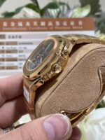 Patek Philippe Nautilus 5990 Blue Dial Luxury Fake Watches 18K Gold Wrapped Custom 40.5mm - Image 6