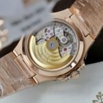 Patek Philippe Nautilus 7118 Replica Watch Gold Wrapped + Moissanite Diamonds Custom 35.2mm - Image 11