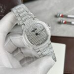 Patek Philippe Nautilus 7118 Full Diamond Replica Watch 35.2mm - Image 2