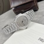 Patek Philippe Nautilus 7118 Full Diamond Replica Watch 35.2mm