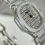 Patek Philippe Nautilus 7118 Full Diamond Replica Watch 35.2mm - Image 5