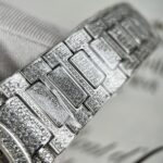 Patek Philippe Nautilus 7118 Full Diamond Replica Watch 35.2mm - Image 8