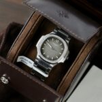 Patek Philippe Nautilus 7118 Copies Watch Gray Dial Custom Diamonds Moissante 3K Factory 35.2mm - Image 2