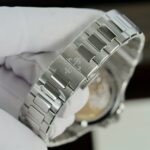 Patek Philippe Nautilus 7118 Copies Watch Gray Dial Custom Diamonds Moissante 3K Factory 35.2mm - Image 8