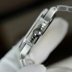 Patek Philippe Nautilus 7118 Copies Watch Gray Dial Custom Diamonds Moissante 3K Factory 35.2mm - Image 6