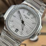 Patek Philippe Nautilus 7118 Replica 11 Watch With Stone Bezel 35.2mm - Image 4