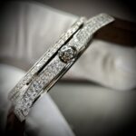 Patek Philippe Replica Watch Aquanaut 5067 Dial Brown Custom Diamonds Moissanite 35.6mm - Image 6