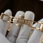 Patek Philippe Women White Dial Copies Watches Nautilus 7118 Gold Wrapped + Moissanite Diamonds 3K Factory 35.2mm - Image 10