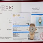 Patek Philippe Women White Dial Copies Watches Nautilus 7118 Gold Wrapped + Moissanite Diamonds 3K Factory 35.2mm