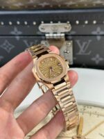 Patek Philippe Replica Watch Nautilus 7010 Rose Gold Womens 32mm - Image 3
