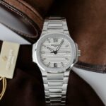 Patek Philippe Knock Off Watches Nautilus 7118 White Dial Metal Wire 3K Factory 35.2mm