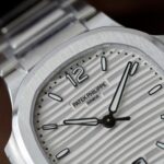 Patek Philippe Knock Off Watches Nautilus 7118 White Dial Metal Wire 3K Factory 35.2mm - Image 7