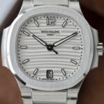 Patek Philippe Knock Off Watches Nautilus 7118 White Dial Metal Wire 3K Factory 35.2mm - Image 5