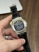 Patek Philippe Replica Watch Nautilus 5712 Blue Dial Leather Strap PPF Factory 40mm - Image 2