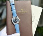 Patek Philippe Replica Watches Complications 4947G Blue Dial Leather Strap 38mm
