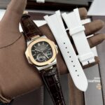 Patek Philippe Replica Watch Nautilus 5712 Demi Rose Gold GR Factory 40mm