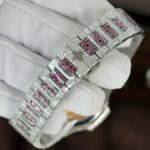 Patek Philippe Replica Watches Nautilus Haute Joaillerie 7118 Custom Full Moissanite Diamonds 35.2mm - Image 9