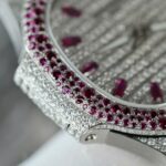 Patek Philippe Replica Watches Nautilus Haute Joaillerie 7118 Custom Full Moissanite Diamonds 35.2mm - Image 6