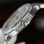 Patek Philippe Replica Watches Nautilus Haute Joaillerie 7118 Custom Full Moissanite Diamonds 35.2mm - Image 7