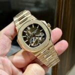 Patek Philippe Best Replica Watch Nautilus 5712R Brown Dial 18K Solid Gold 40mm - Image 3